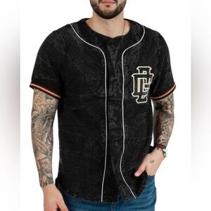 Original Fables OG Denim Black Washed Baseball Jersey size Large